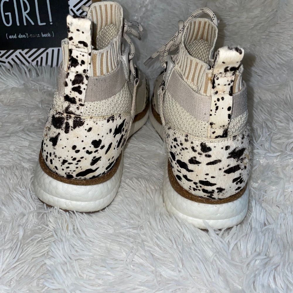 OTBT Hybrid High Top Platform women’s Sneaker size 6.5 shoes animal print lace- - Picture 7 of 10